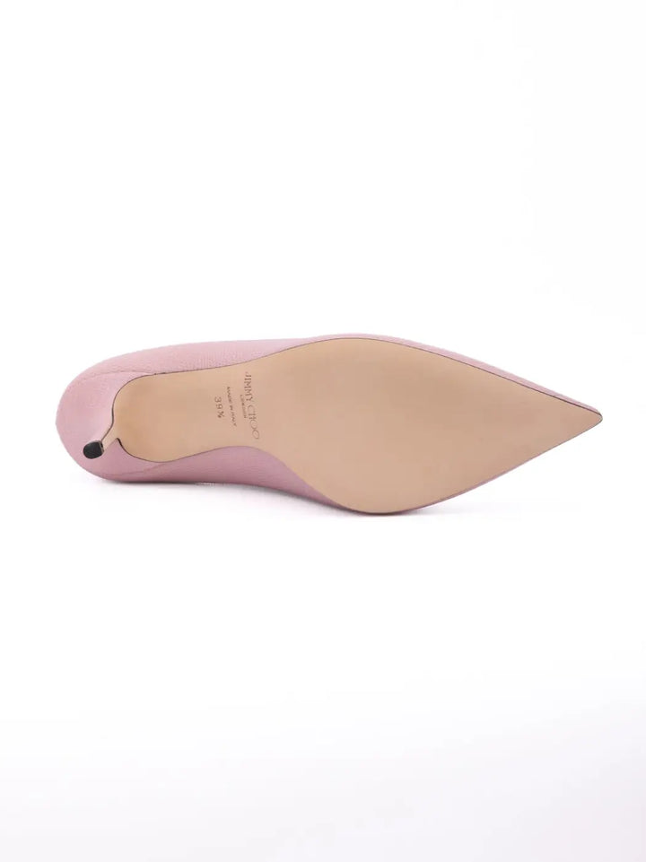 Jimmy Choo Pink Lizard Printed Leather Love 85 Pumps