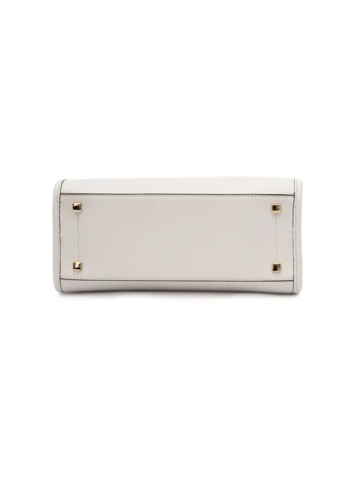 Jimmy Choo White Avenue S Tote Leather Handbag