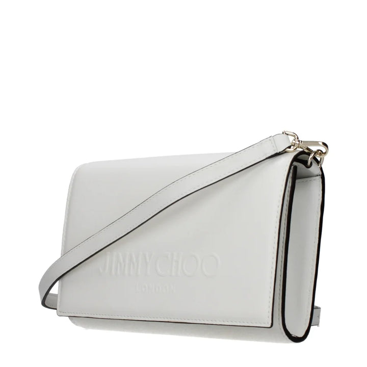 Jimmy Choo White Leather Clutch Bag