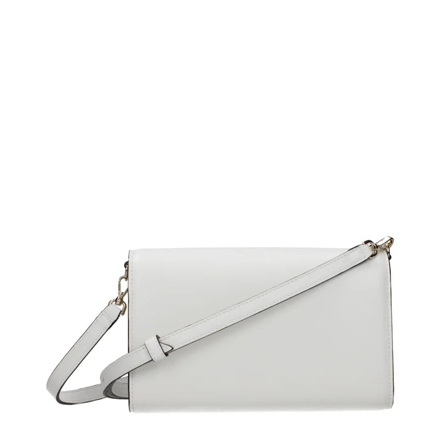 Jimmy Choo White Leather Clutch Bag