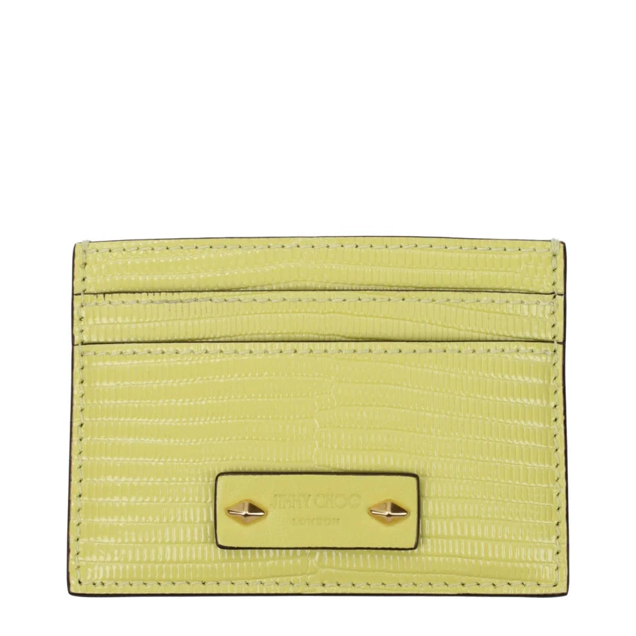 Jimmy Choo Yellow Leather Cardholder