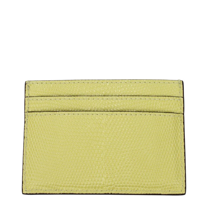 Jimmy Choo Yellow Leather Cardholder