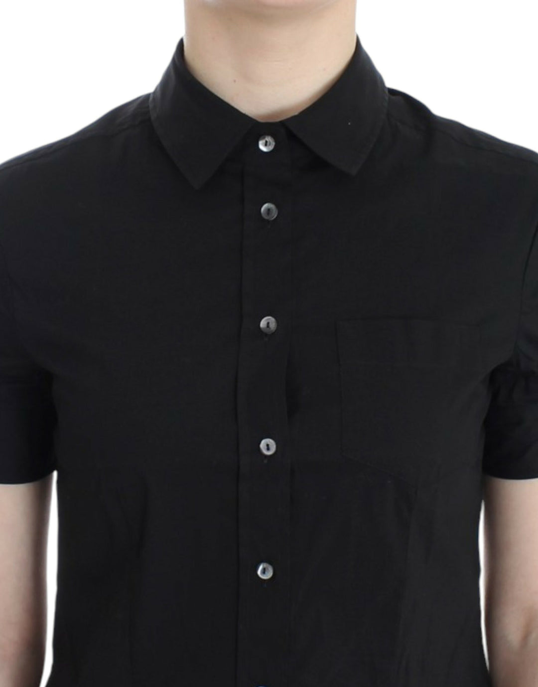 John Galliano Shirts - Black cotton shirt top