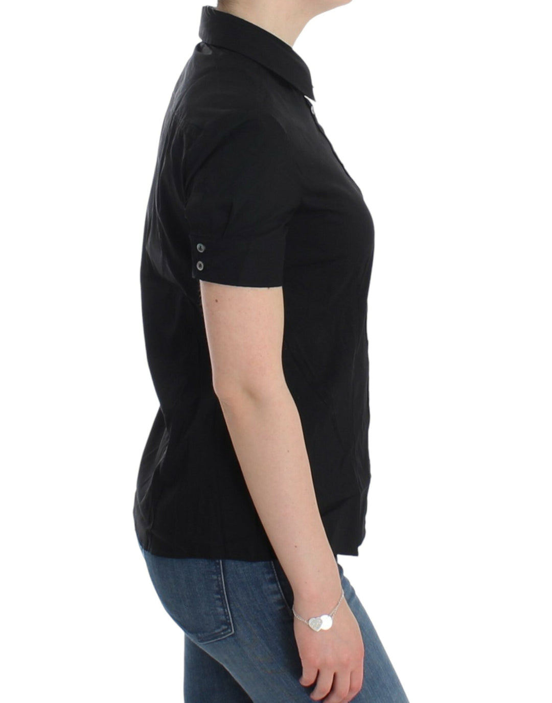John Galliano Shirts - Black cotton shirt top