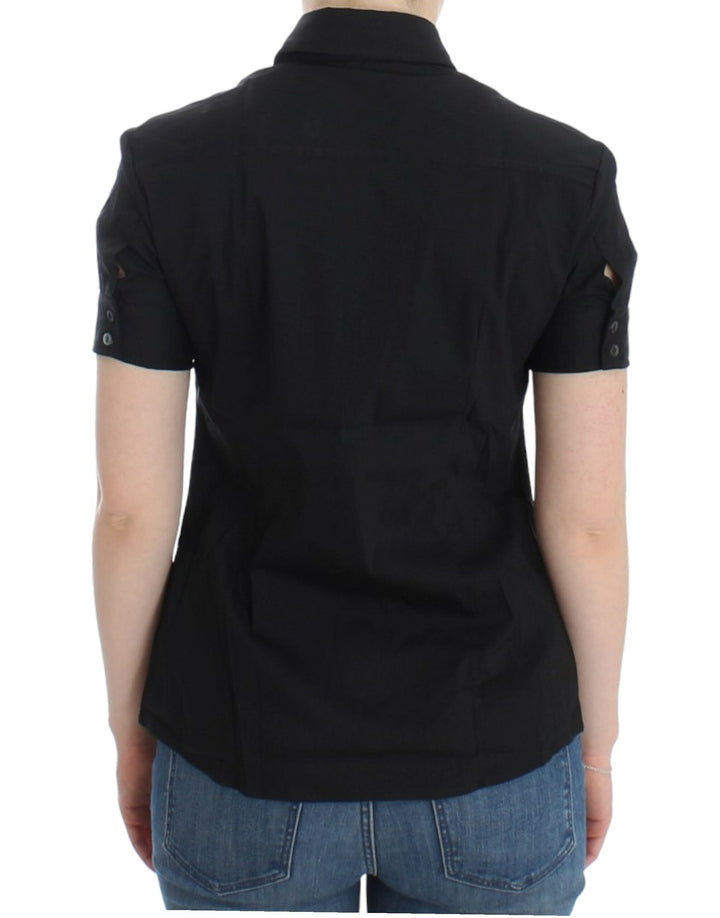 John Galliano Shirts - Black cotton shirt top