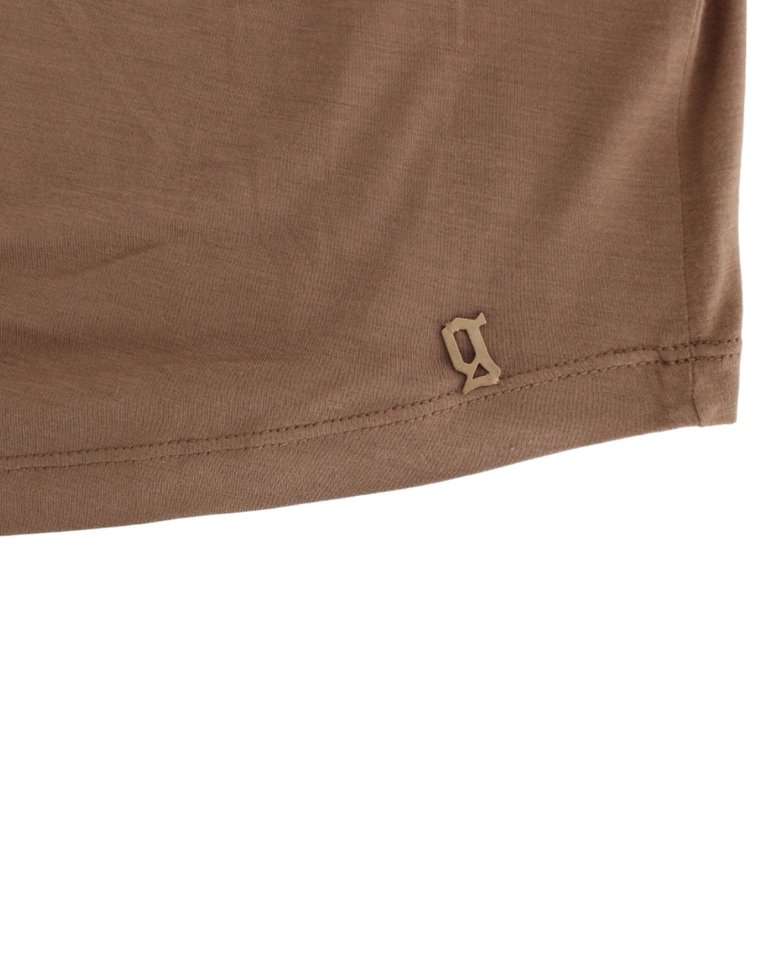 John Galliano - Brown shortsleeved top