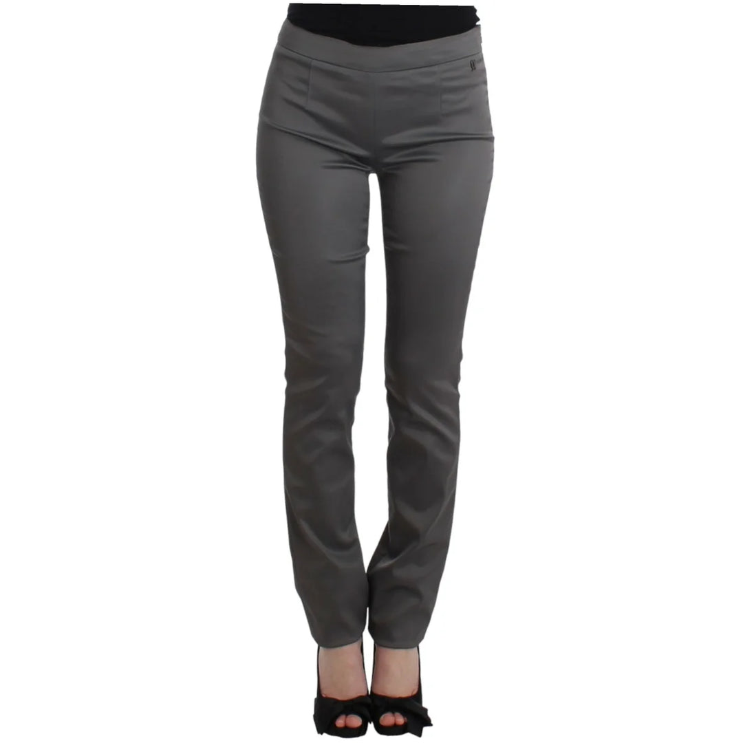 John Galliano Gray slim fit pants