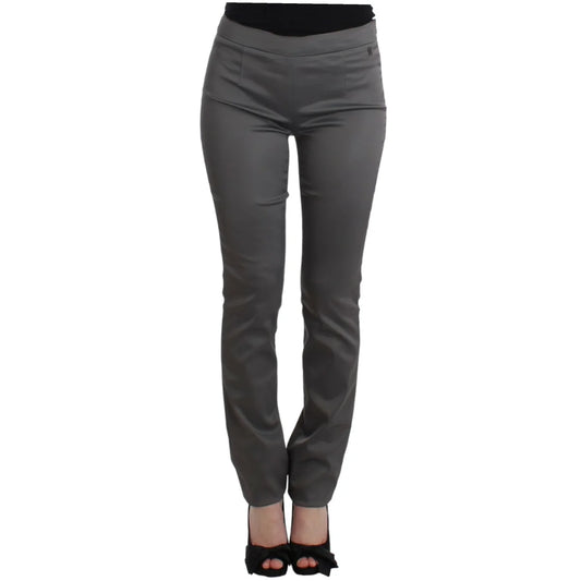 John Galliano Gray slim fit pants