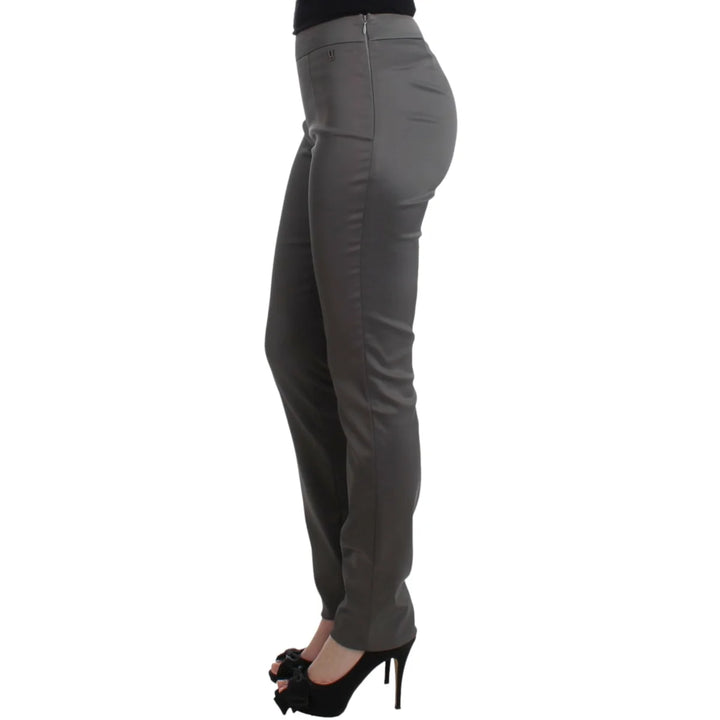 John Galliano Gray slim fit pants