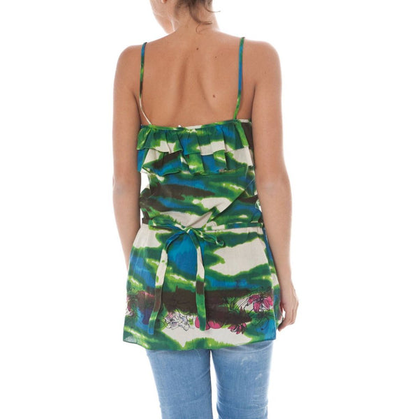 John Galliano - Green Cotton Women Top