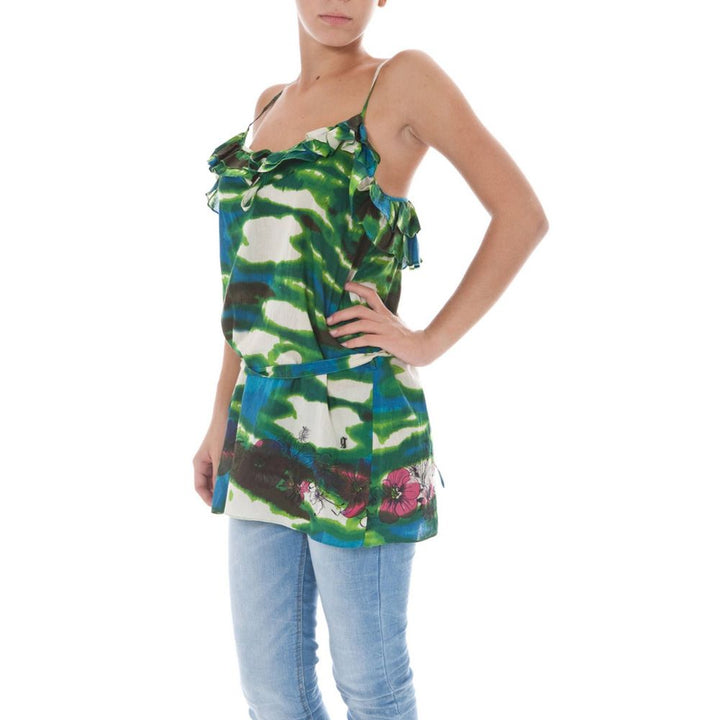John Galliano - Green Cotton Women Top