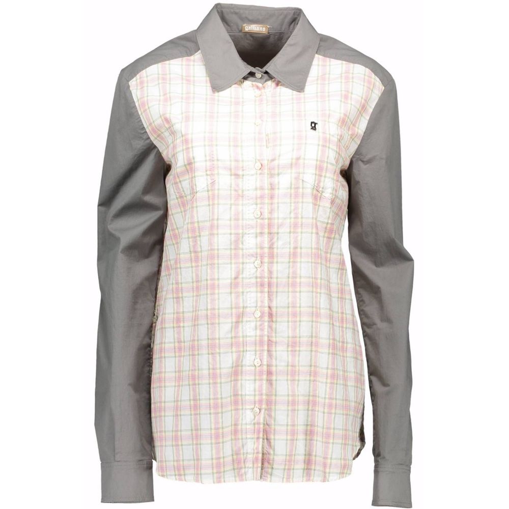 John Galliano Shirts - Grigio Cotton Women’s Shirt