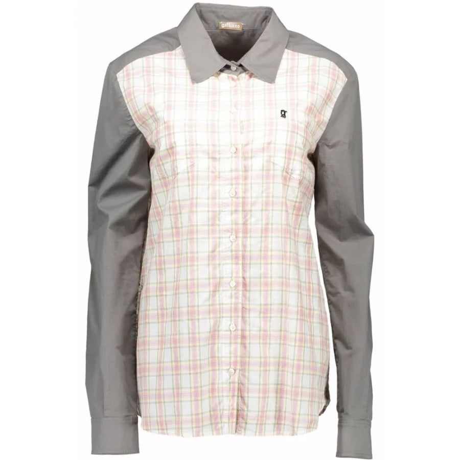 John Galliano Grigio Cotton Women’s Shirt
