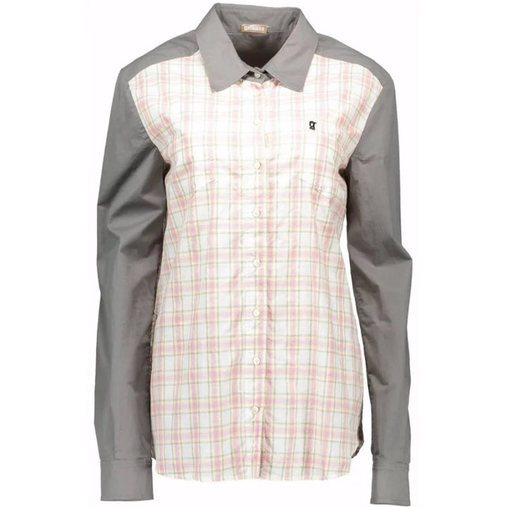 John Galliano Grigio Cotton Women’s Shirt