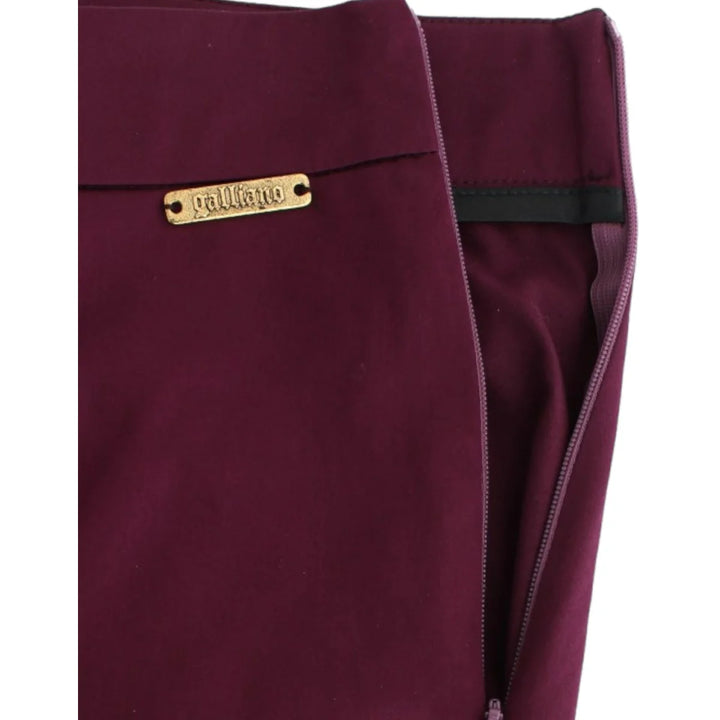 John Galliano Purple slim fit pants