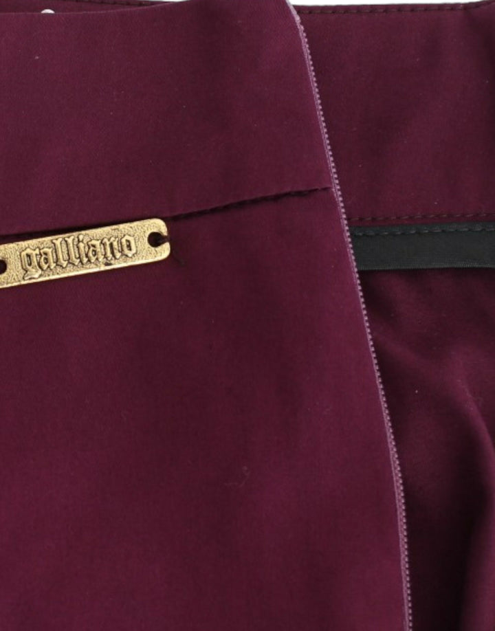 John Galliano Purple Slim Fit Pants