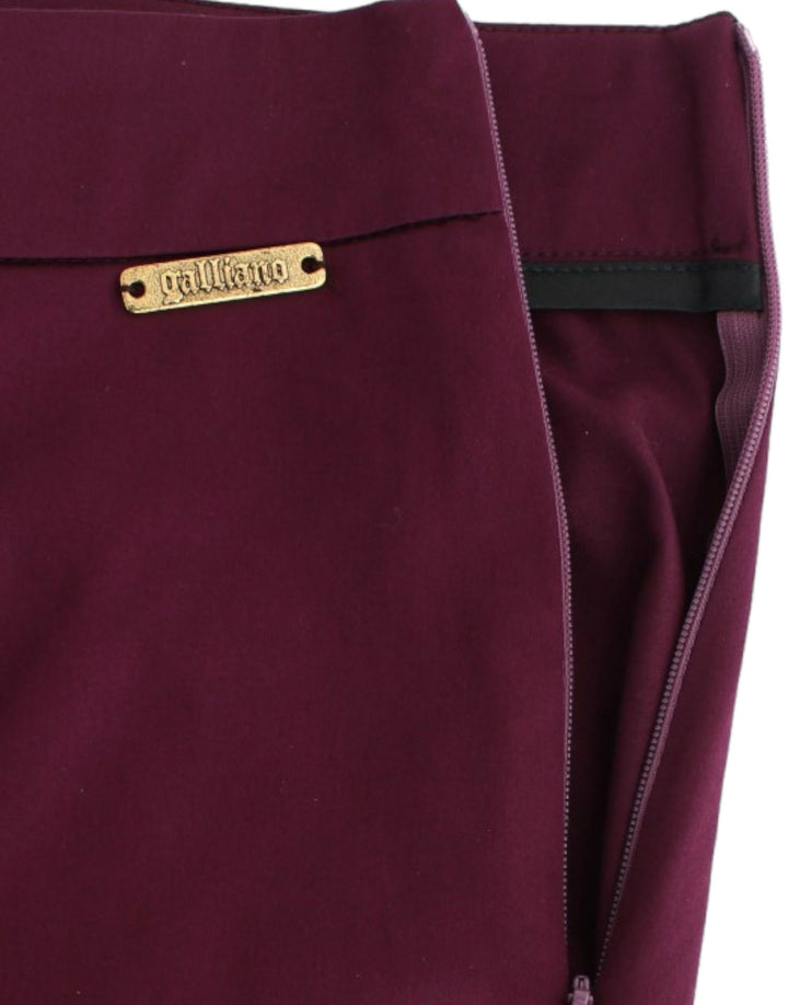 John Galliano Purple Slim Fit Pants