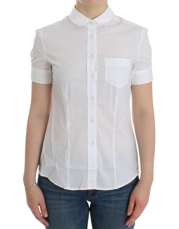 John Galliano Shirts - White Cotton Shirt Top