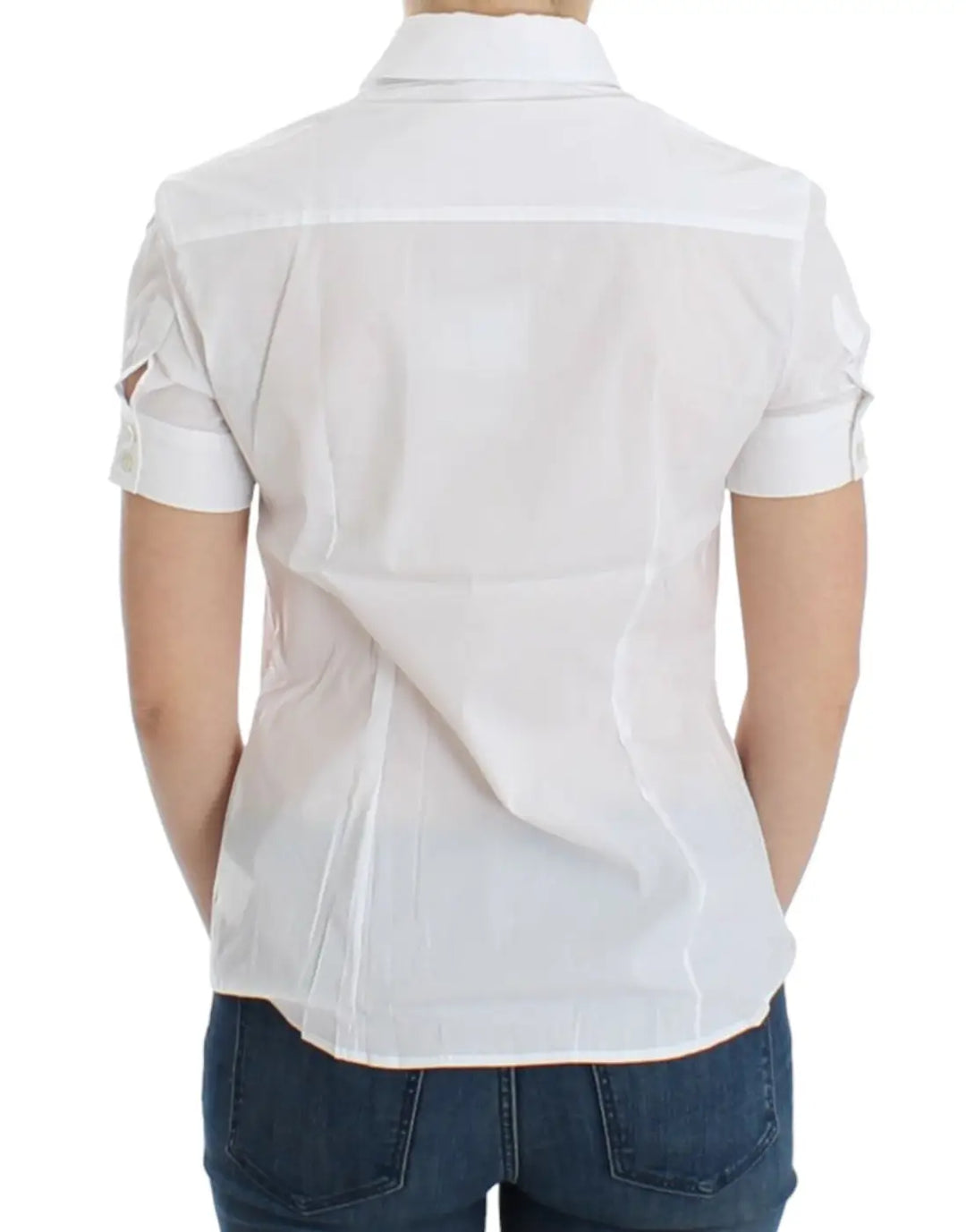 John Galliano White Cotton Shirt Top