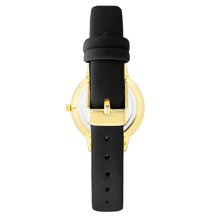Juicy Couture Black Plastic Dress Watch