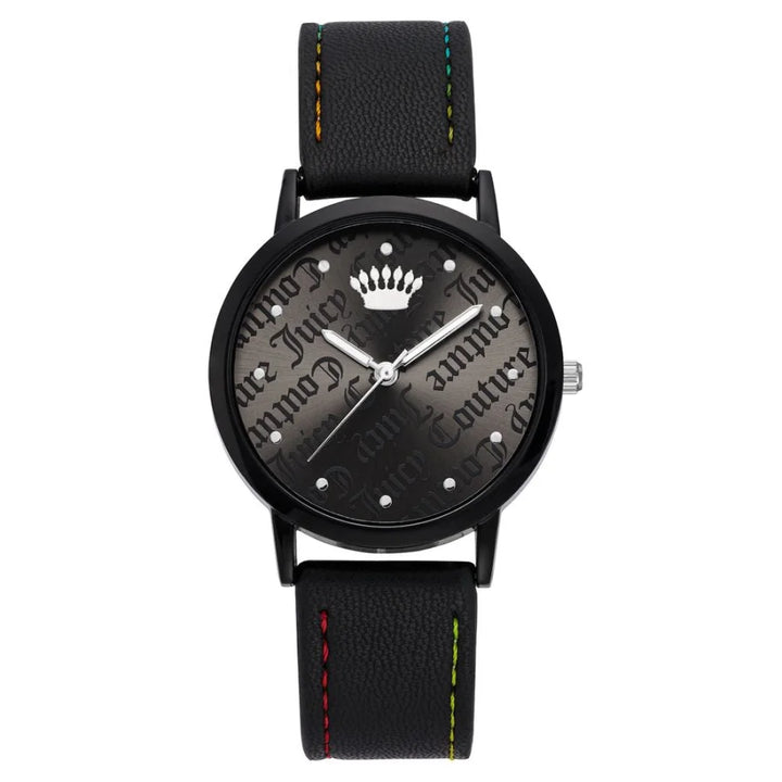 Juicy Couture Black Plastic Dress Watch