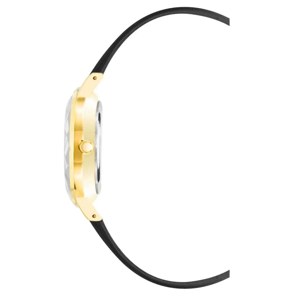 Juicy Couture Black Plastic Dress Watch
