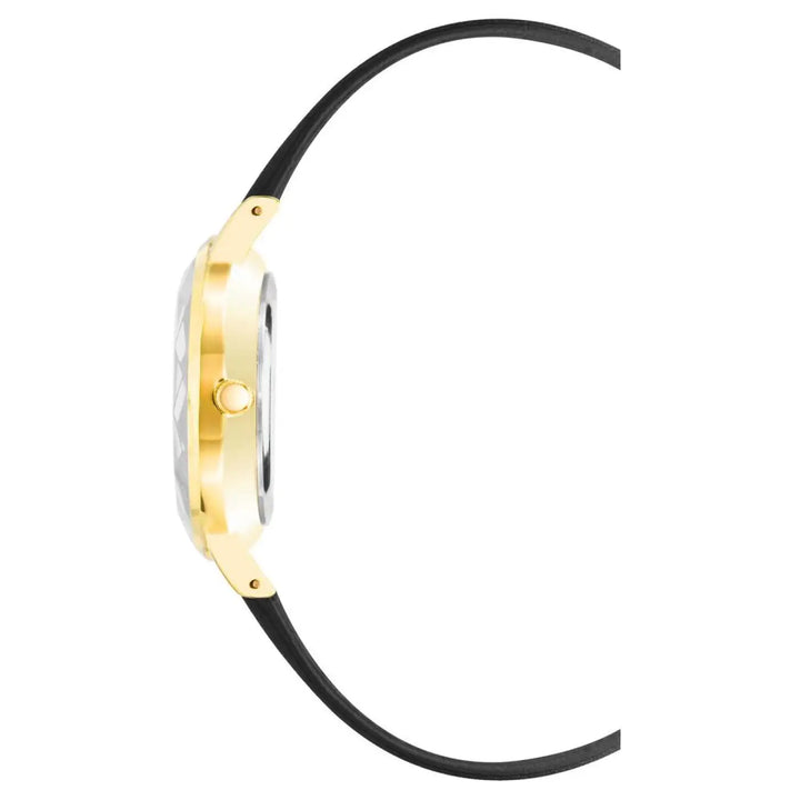 Juicy Couture Black Plastic Dress Watch