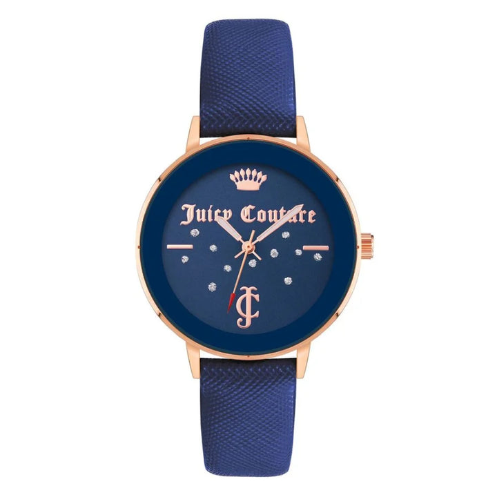 Juicy Couture Blue Plastic Dress Watch