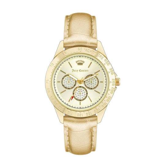 Juicy Couture Gold Quartz Watch with Golden Polipriel Strap