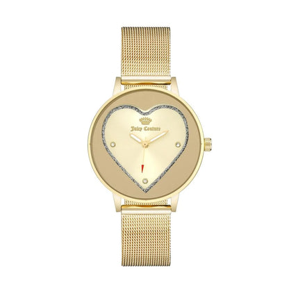 Juicy Couture Gold Stainless Steel Dress Watch