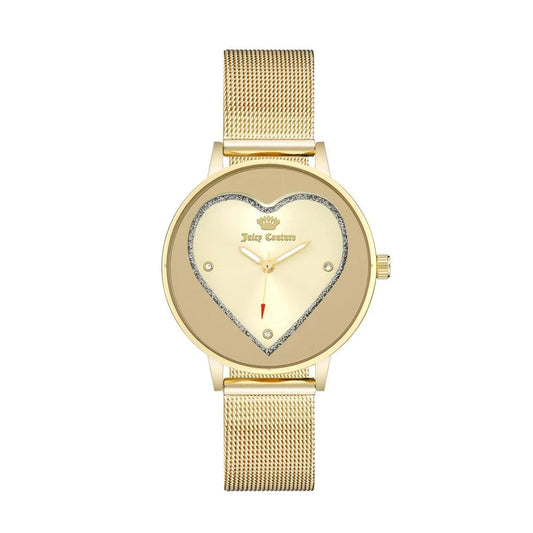 Juicy Couture Gold Stainless Steel Dress Watch