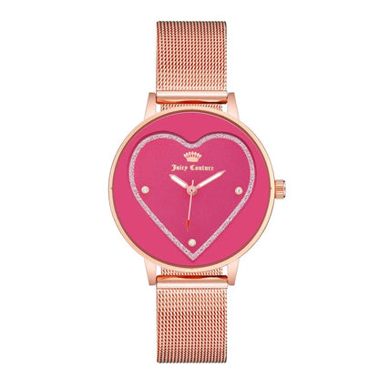 Juicy Couture Multicolor Stainless Steel Pink Quartz Watch 38mm