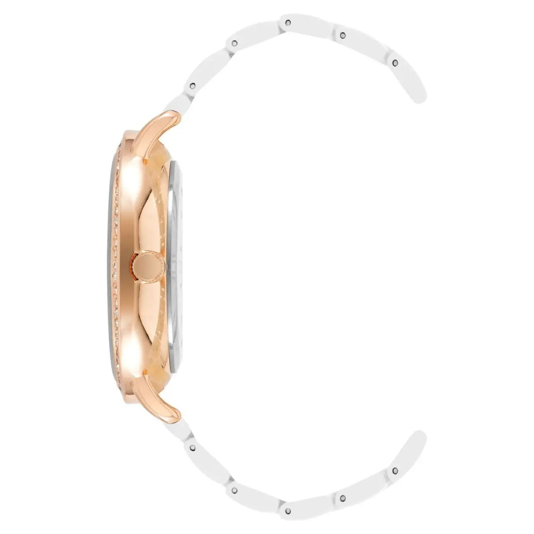 Juicy Couture White Metal Dress Watch