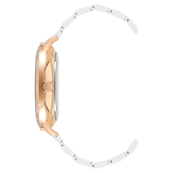 Juicy Couture White Metal Dress Watch