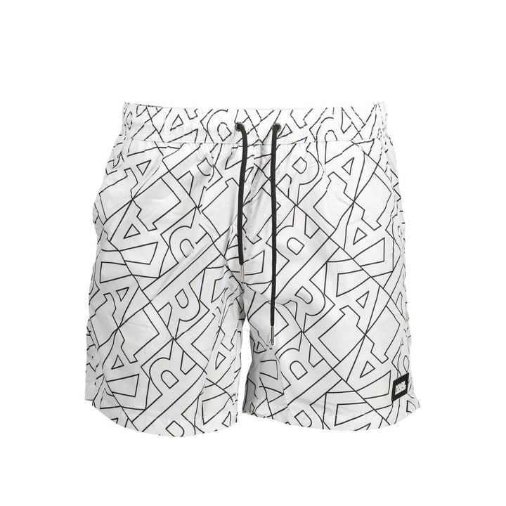 Karl Lagerfeld Bianco Polyester Men’s Swim Boxer