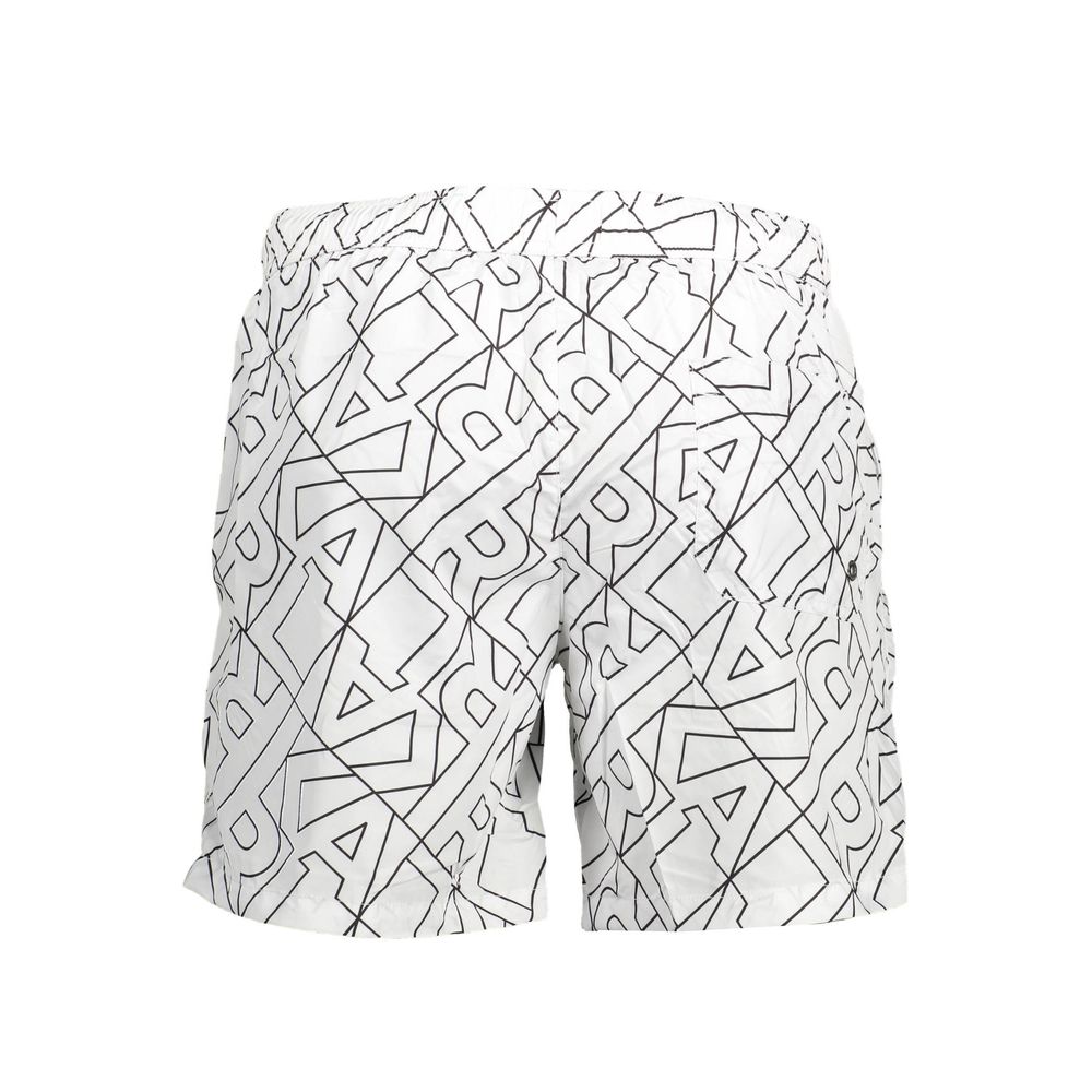 Karl Lagerfeld Bianco Polyester Men’s Swim Boxer