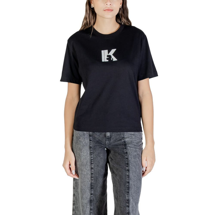 Karl Lagerfeld - Black Cotton T-Shirt
