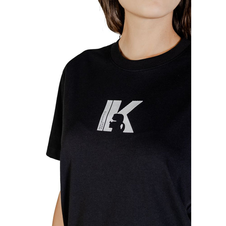 Karl Lagerfeld - Black Cotton T-Shirt