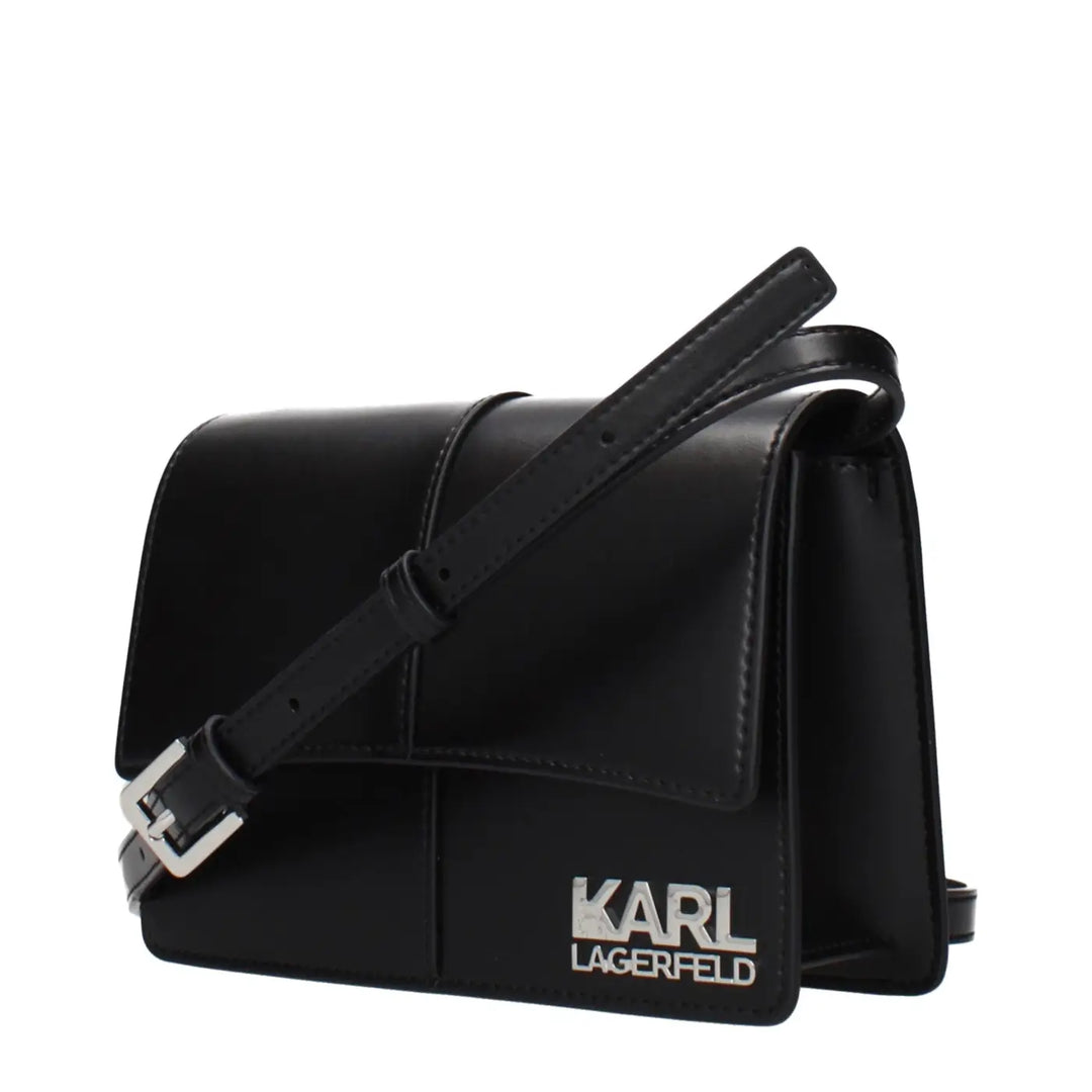 Karl Lagerfeld Black Polyethylene Crossbody Bag
