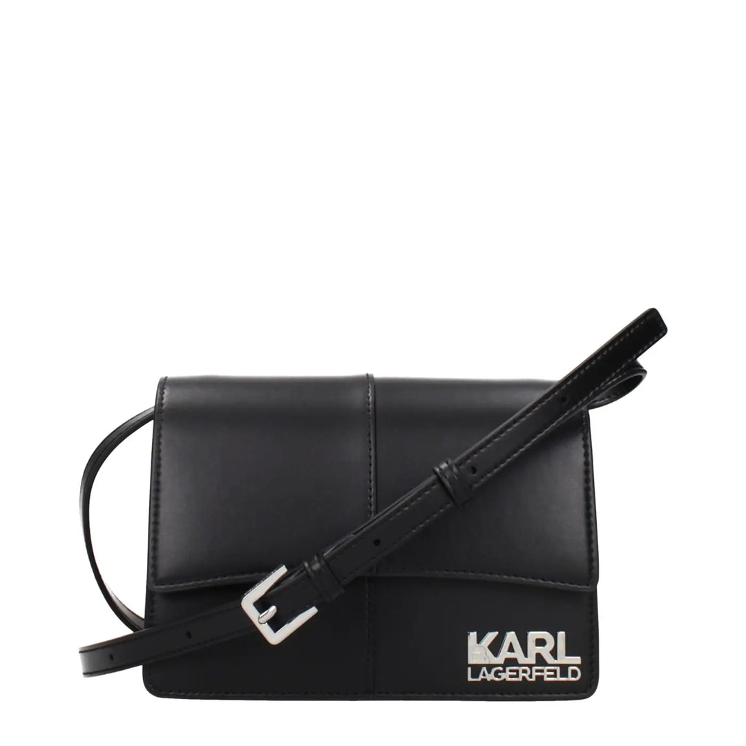 Karl Lagerfeld Black Polyethylene Crossbody Bag