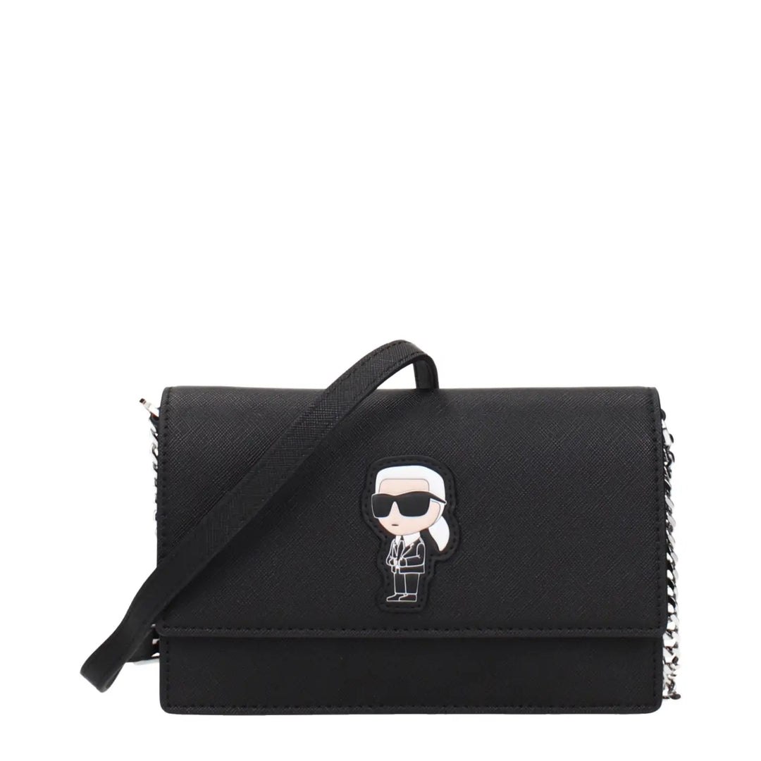 Karl Lagerfeld Black Polyethylene Crossbody Bag