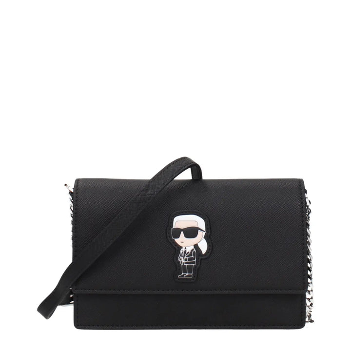 Karl Lagerfeld Black Polyethylene Crossbody Bag