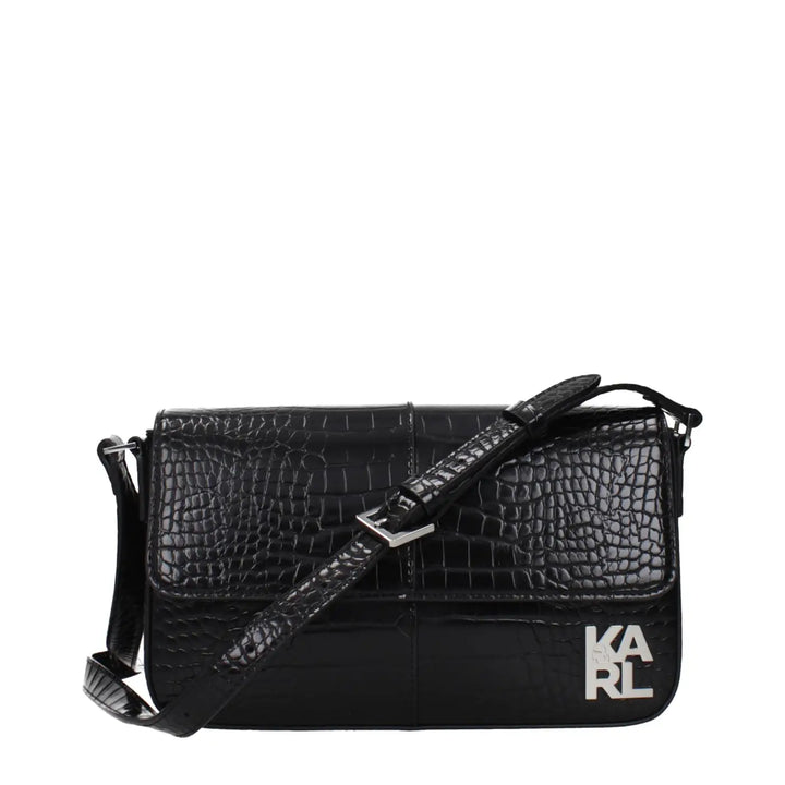 Karl Lagerfeld Black Polyethylene Shoulder Bag