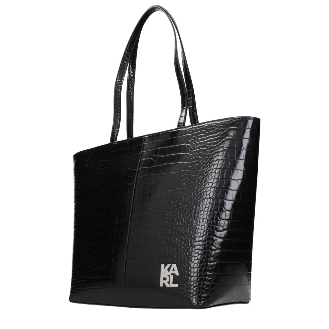 Karl Lagerfeld Black Polyethylene Shoulder Bag