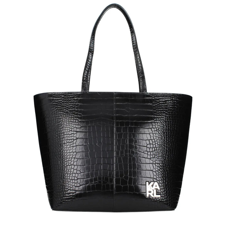 Karl Lagerfeld Black Polyethylene Shoulder Bag