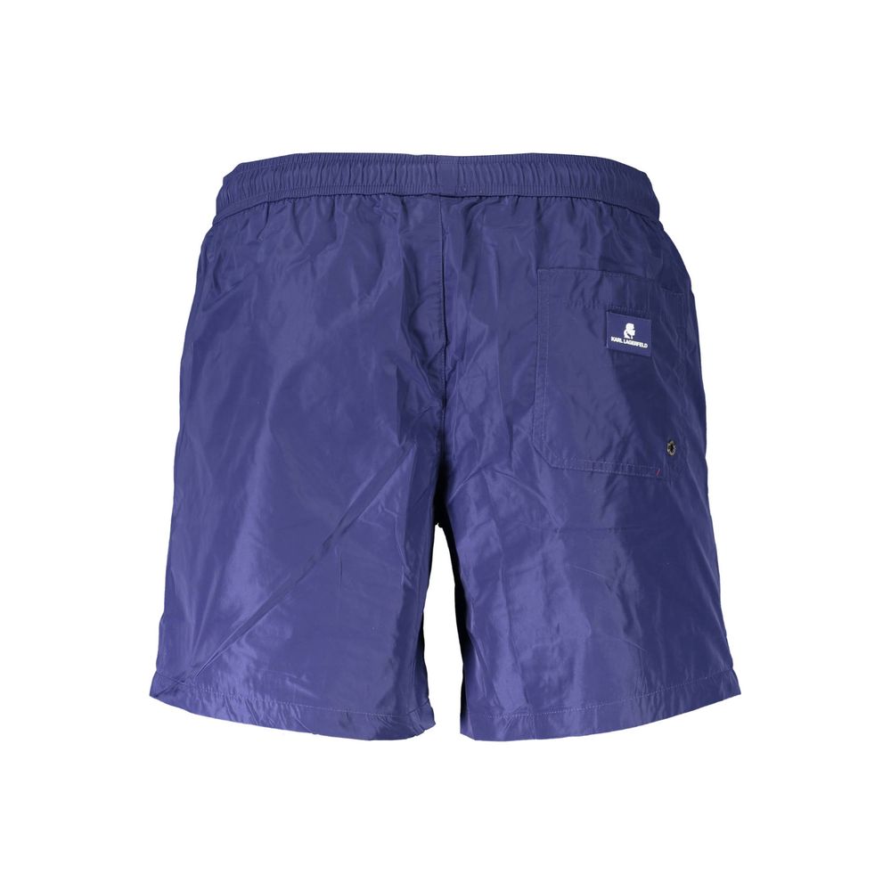 Karl Lagerfeld Blu Polyester Men’s Swim Boxer