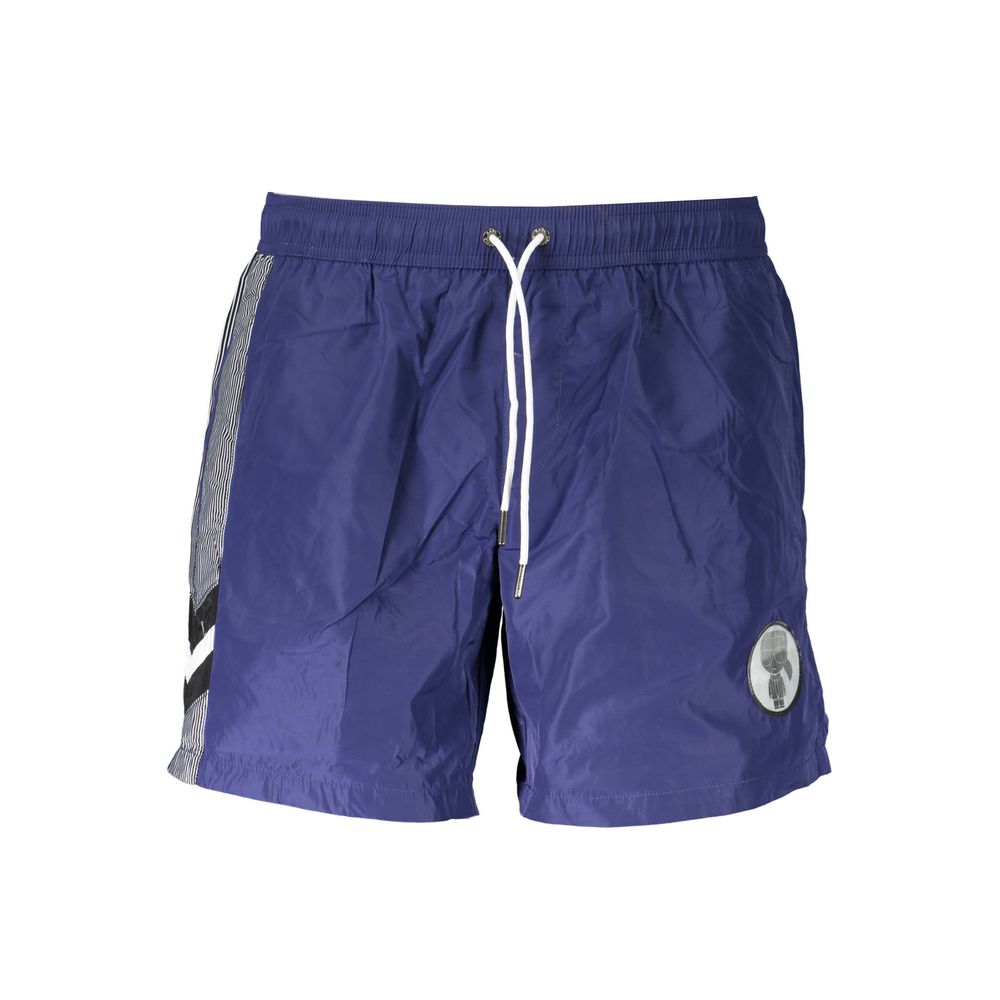 Karl Lagerfeld Blue Polyester Men’s Swim Boxer