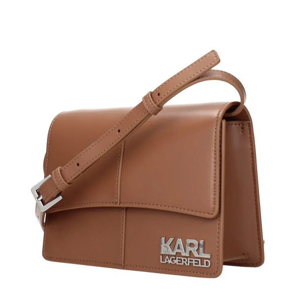 Karl Lagerfeld - Brown Polyethylene Crossbody Bag