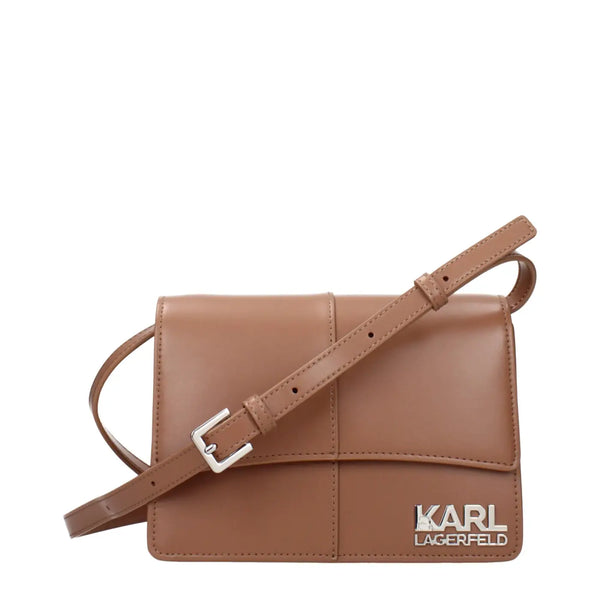 Karl Lagerfeld - Brown Polyethylene Crossbody Bag