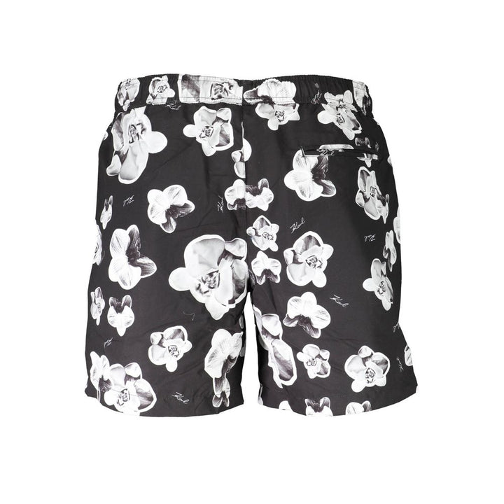 Karl Lagerfeld Nero Polyester Men’s Swim Boxer